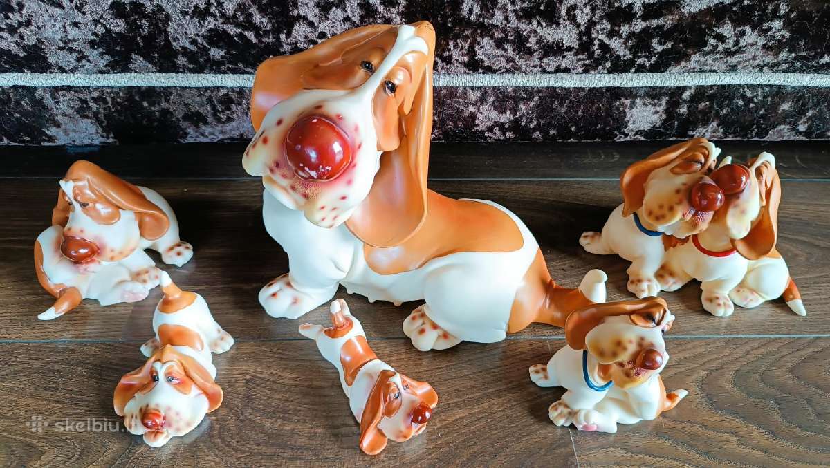 Puiki kolekcija statuleliu. Šunys statulėlės - nuotraukos Nr. 13
