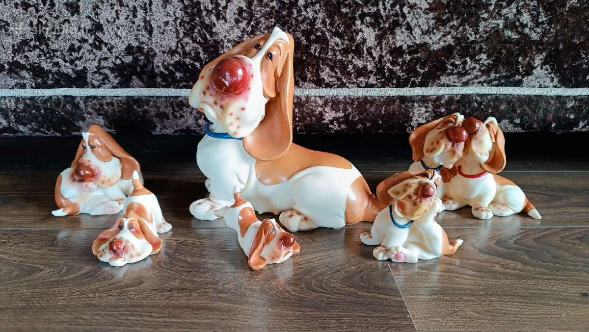 Puiki kolekcija statuleliu. Šunys statulėlės - nuotraukos Nr. 14