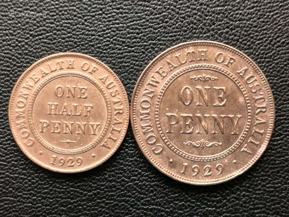 (260) 1/2 ir 1 pensas 1929m. Australija