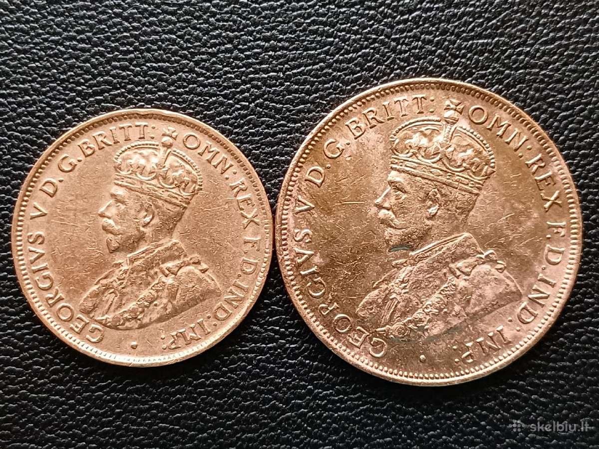 (260) 1/2 ir 1 pensas 1929m. Australija - nuotraukos Nr. 2