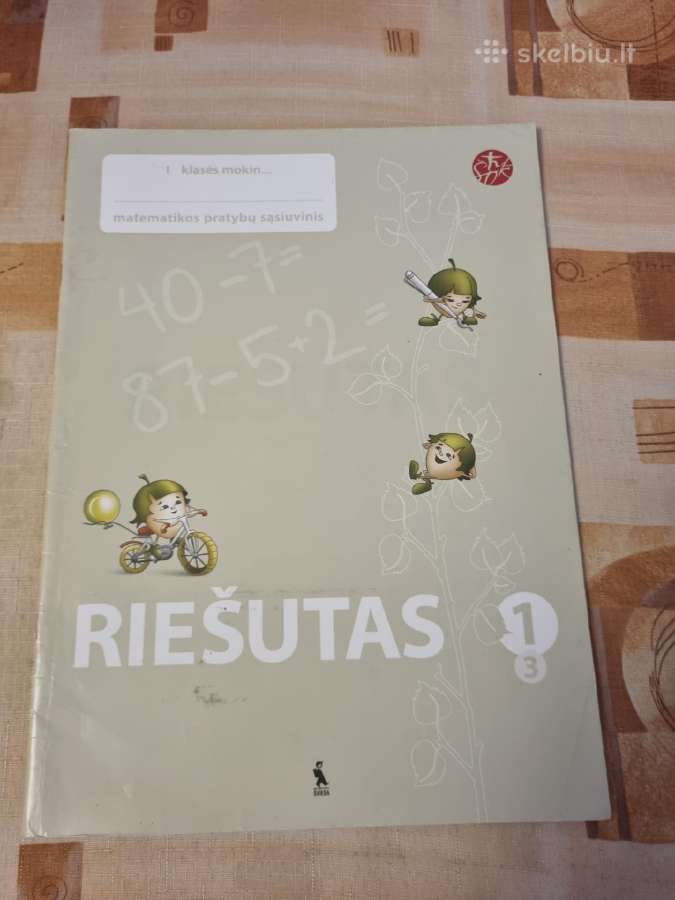 Riešutas matematikos pratybų sąsiuvinis 1 kl