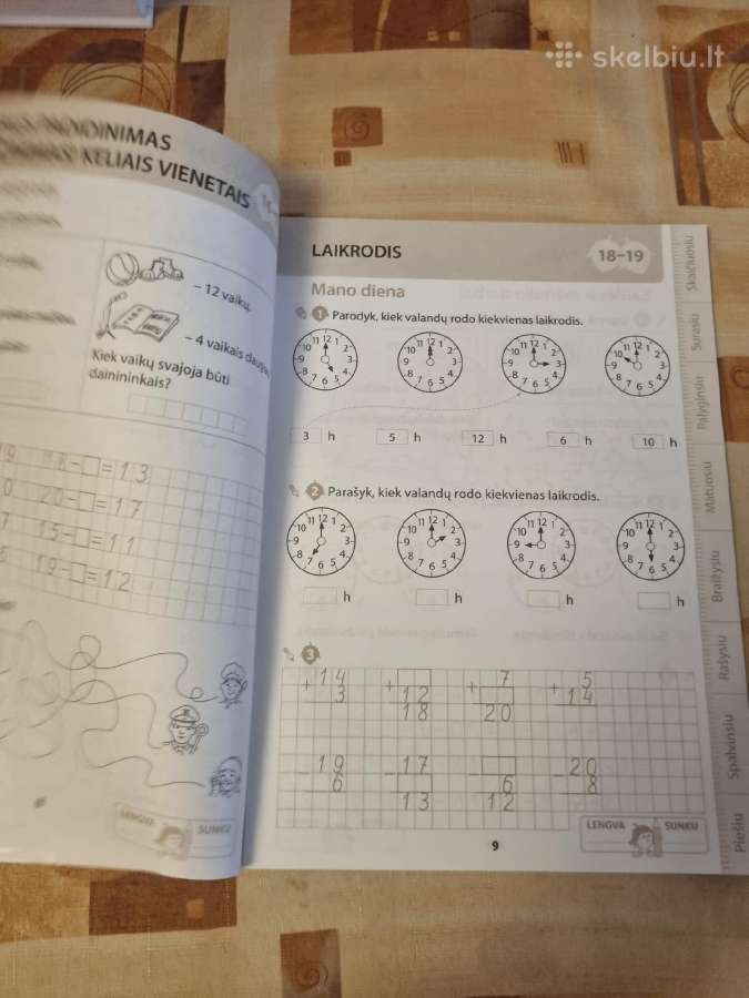 Riešutas matematikos pratybų sąsiuvinis 1 kl - nuotraukos Nr. 3