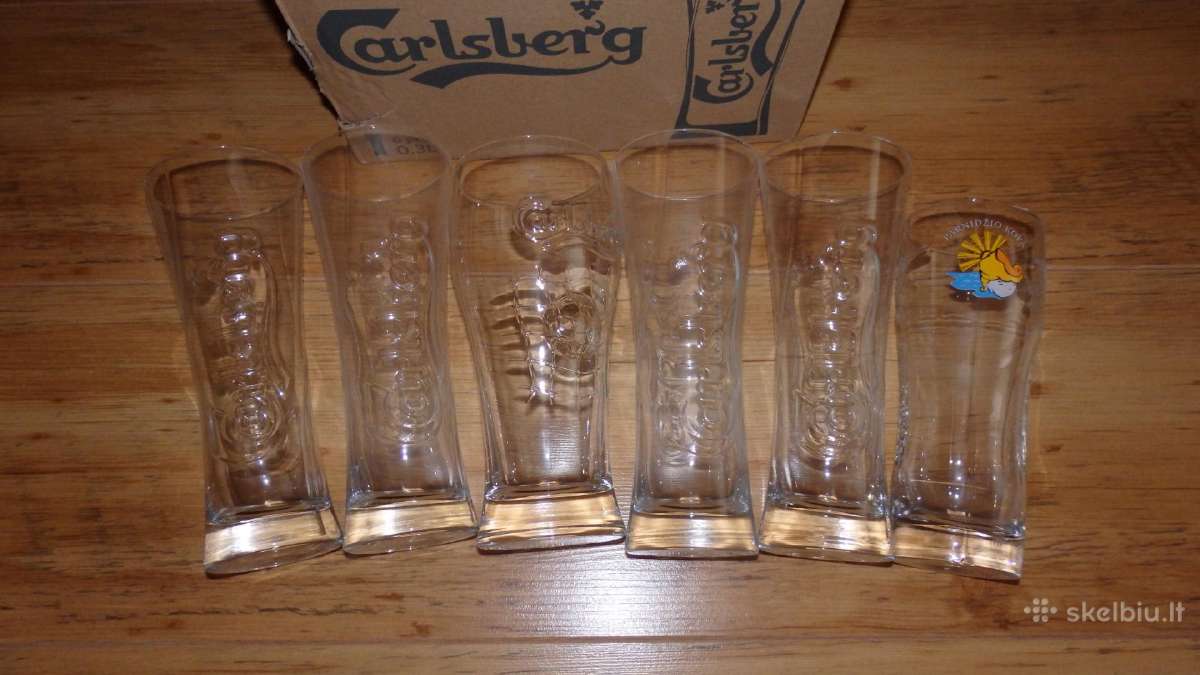 Alaus taurės Carlsberg 0,3 l