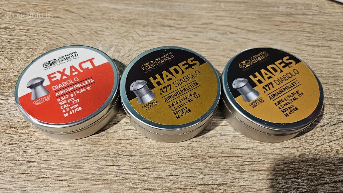 4.5mm Jsb match diabolo šovinukai