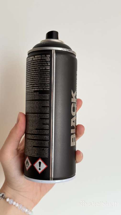 Aerozoliniai matiniai dažai Montana Black 400ml - nuotraukos Nr. 5