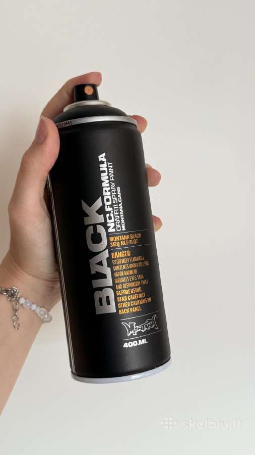 Aerozoliniai matiniai dažai Montana Black 400ml - nuotraukos Nr. 8