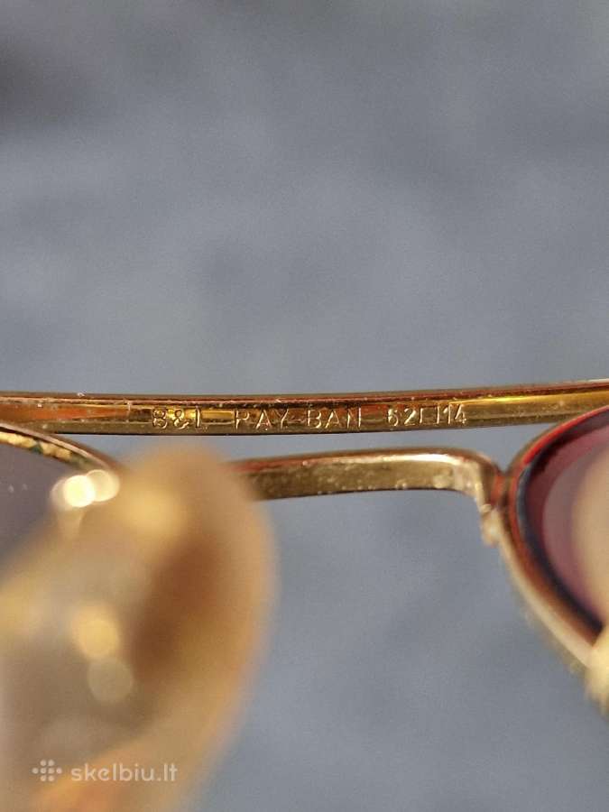 Vintage Ray-ban Aviator B&l 62mm su dėklu - nuotraukos Nr. 7