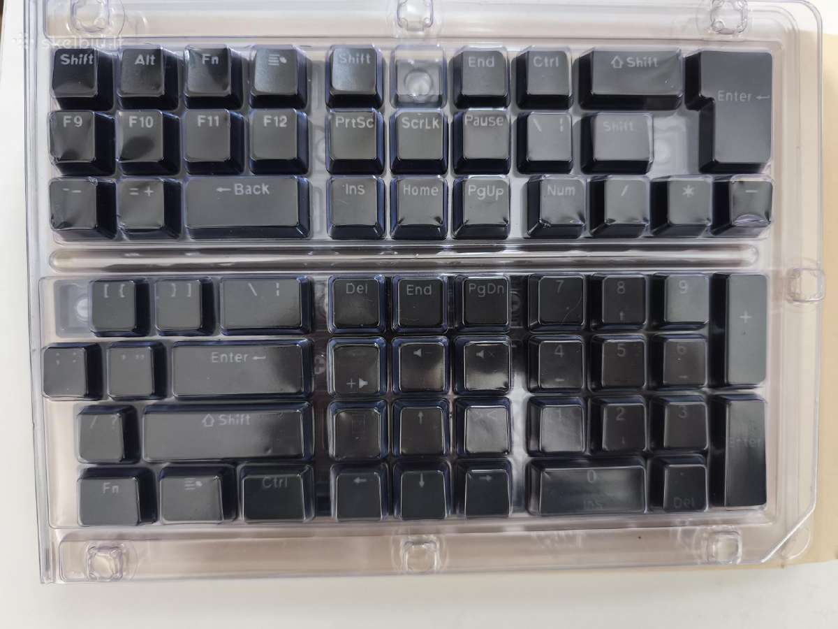 Xvx juodi mygtukai Oem forma. Pbt plastikas - nuotraukos Nr. 2