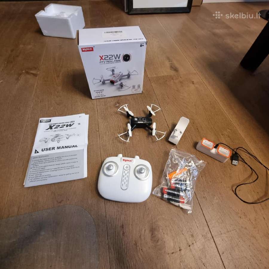 Syma X22w dronas su kamera ir tiesiogine