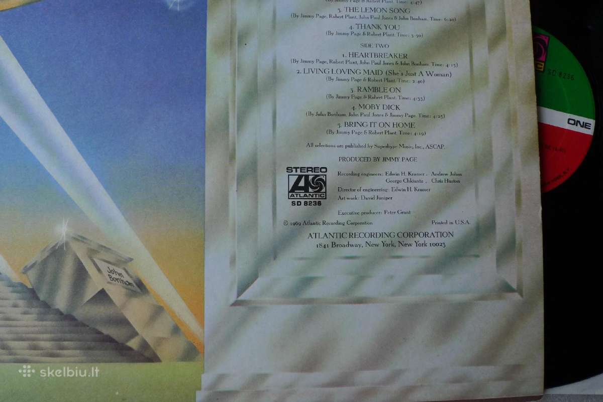 LED Zeppelin II puikios būklės - nuotraukos Nr. 3