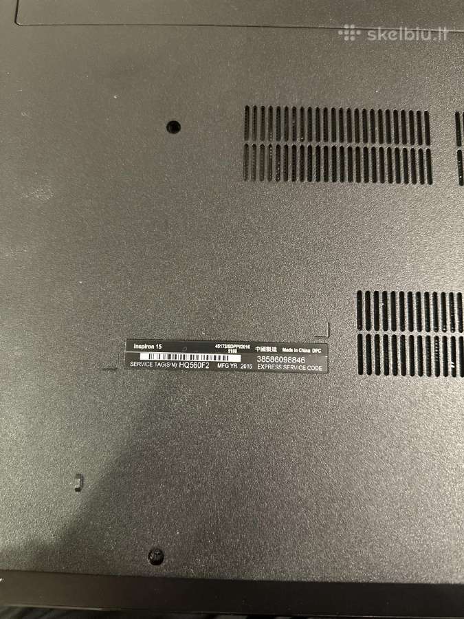 Dell Inspiron 15 Intel I3 R5 M330 - nuotraukos Nr. 9