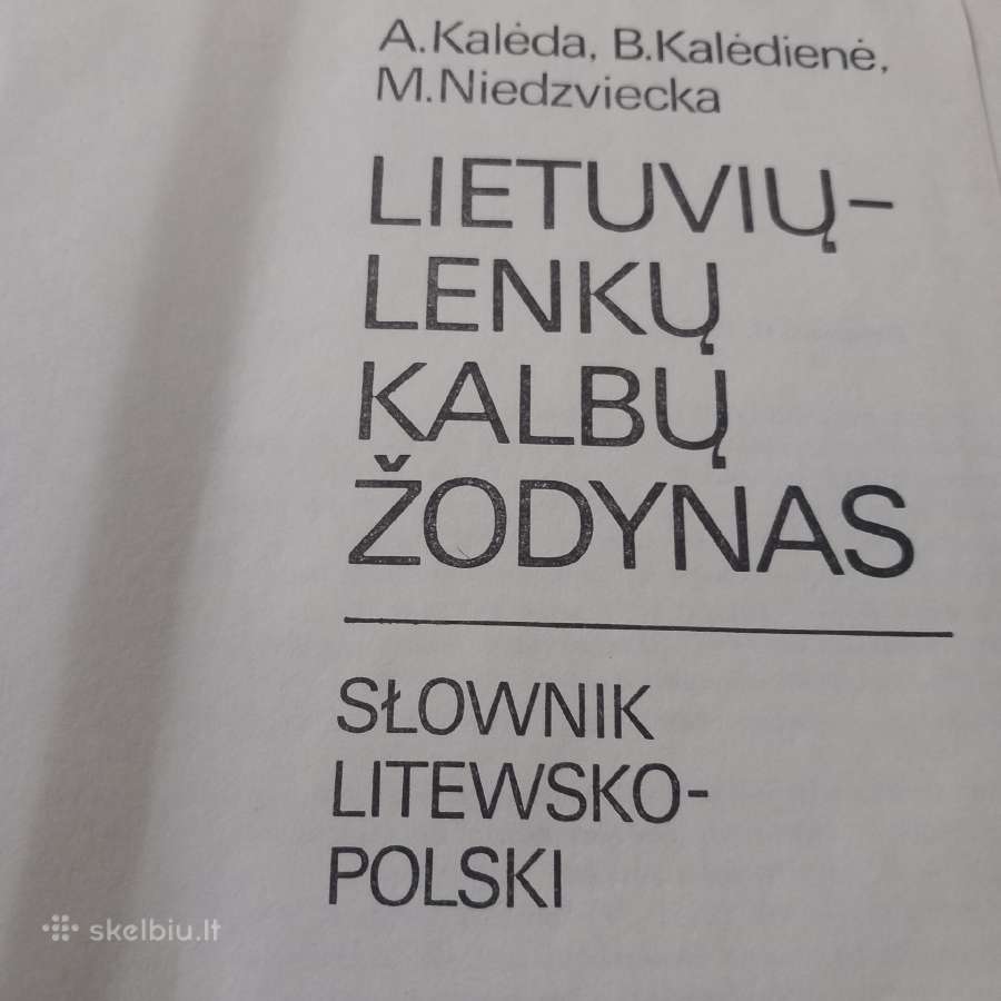 Lietuvių-lenkų kalbų žodynas - nuotraukos Nr. 2