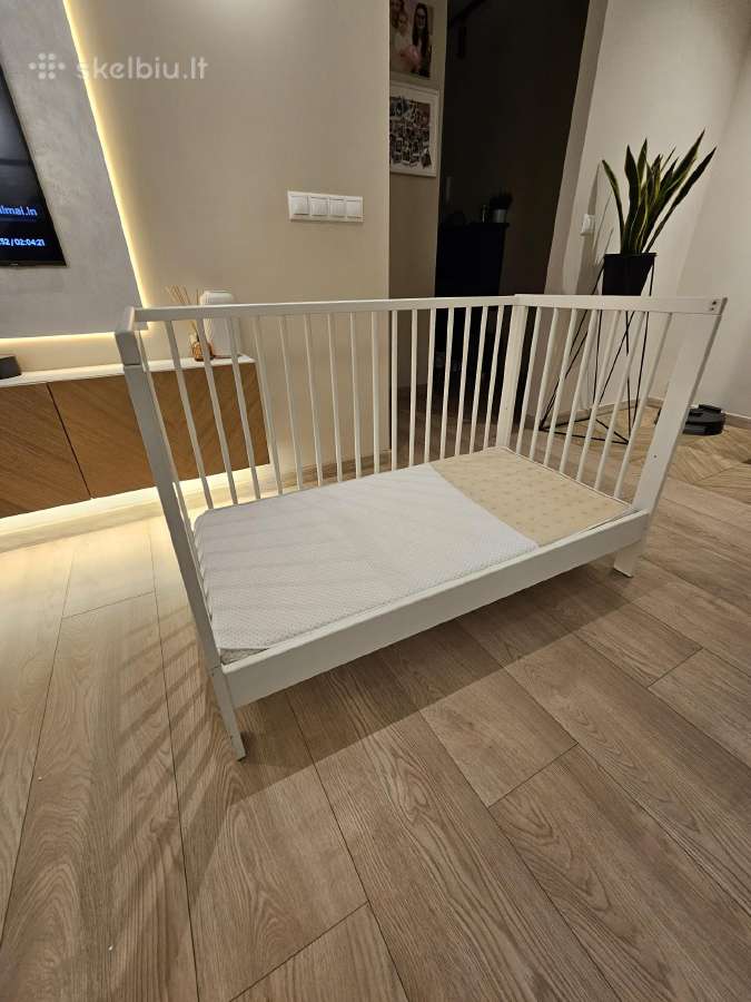 Ikea Gulliver lovytė su Lonas čiužiniu