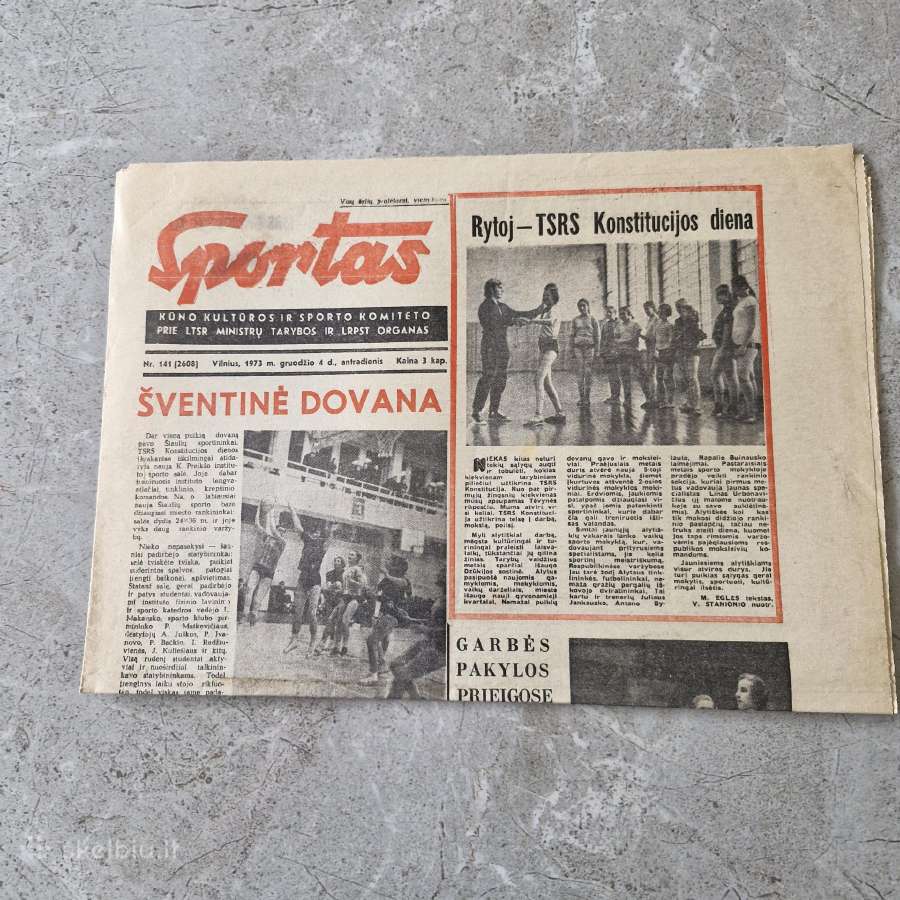 Sportas 1973m. gruodžio 4d.