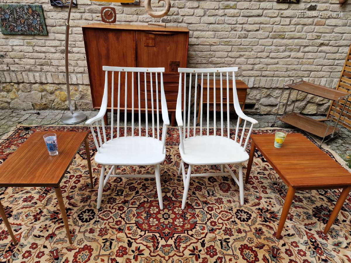 Vintažinės mid century autorinės bukmedžio kėdės - nuotraukos Nr. 2