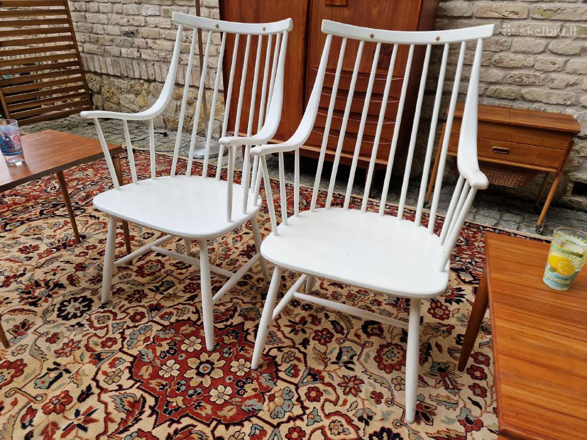 Vintažinės mid century autorinės bukmedžio kėdės - nuotraukos Nr. 4