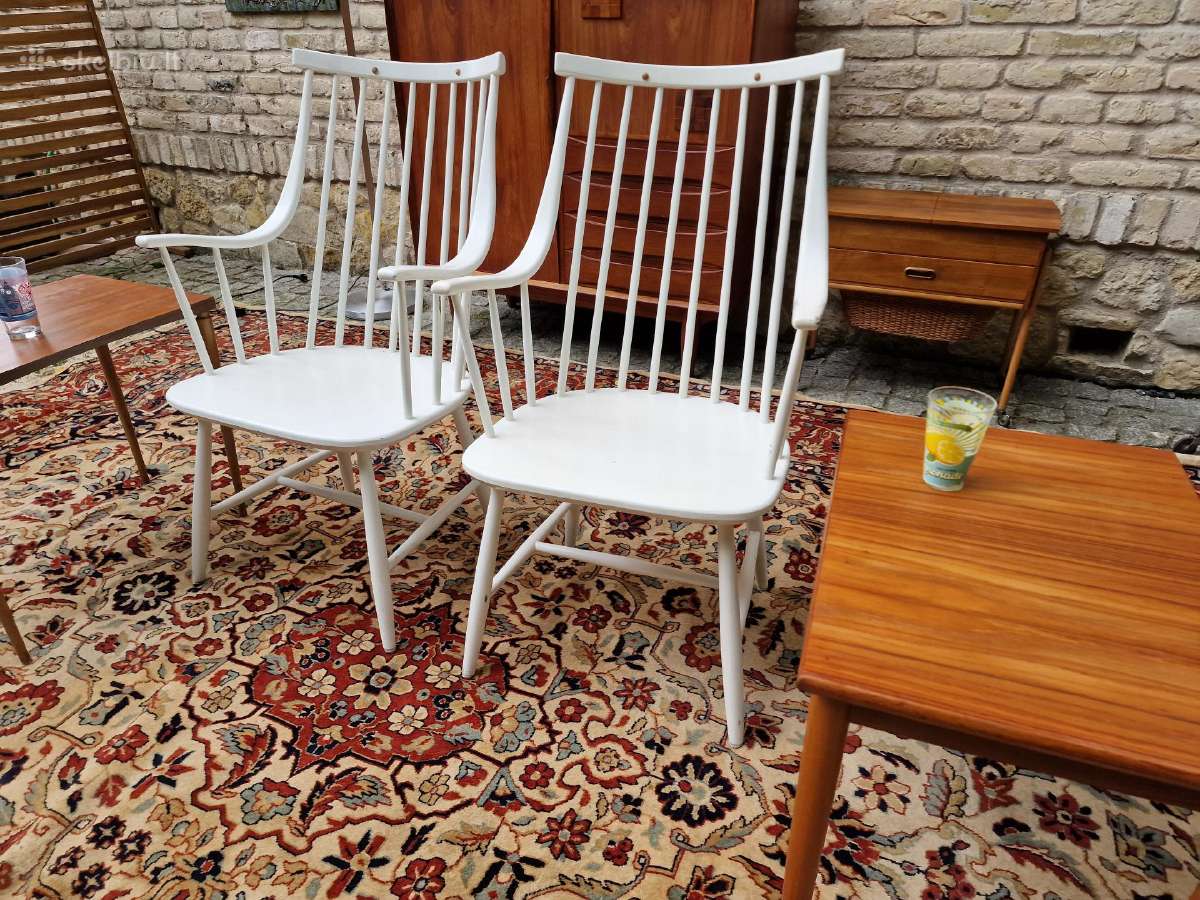 Vintažinės mid century autorinės bukmedžio kėdės - nuotraukos Nr. 6