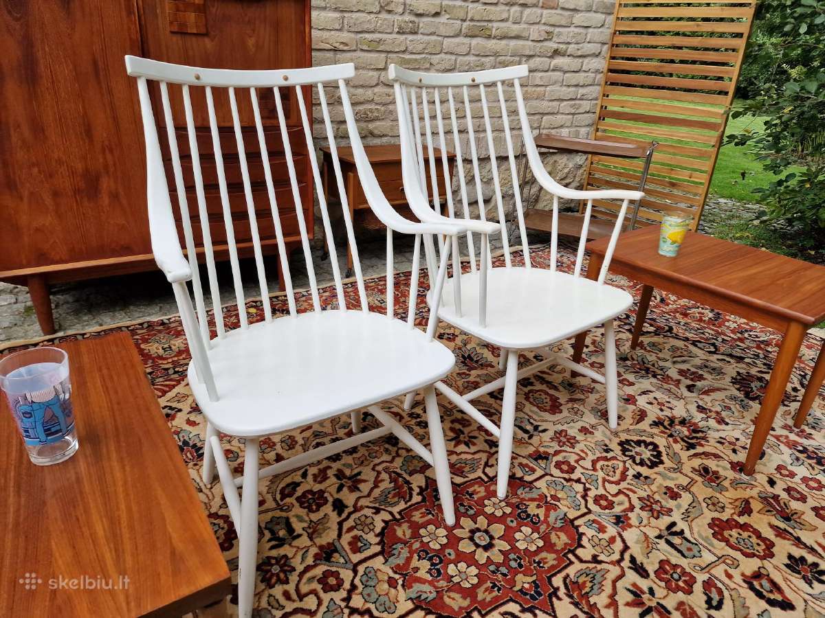 Vintažinės mid century autorinės bukmedžio kėdės - nuotraukos Nr. 7