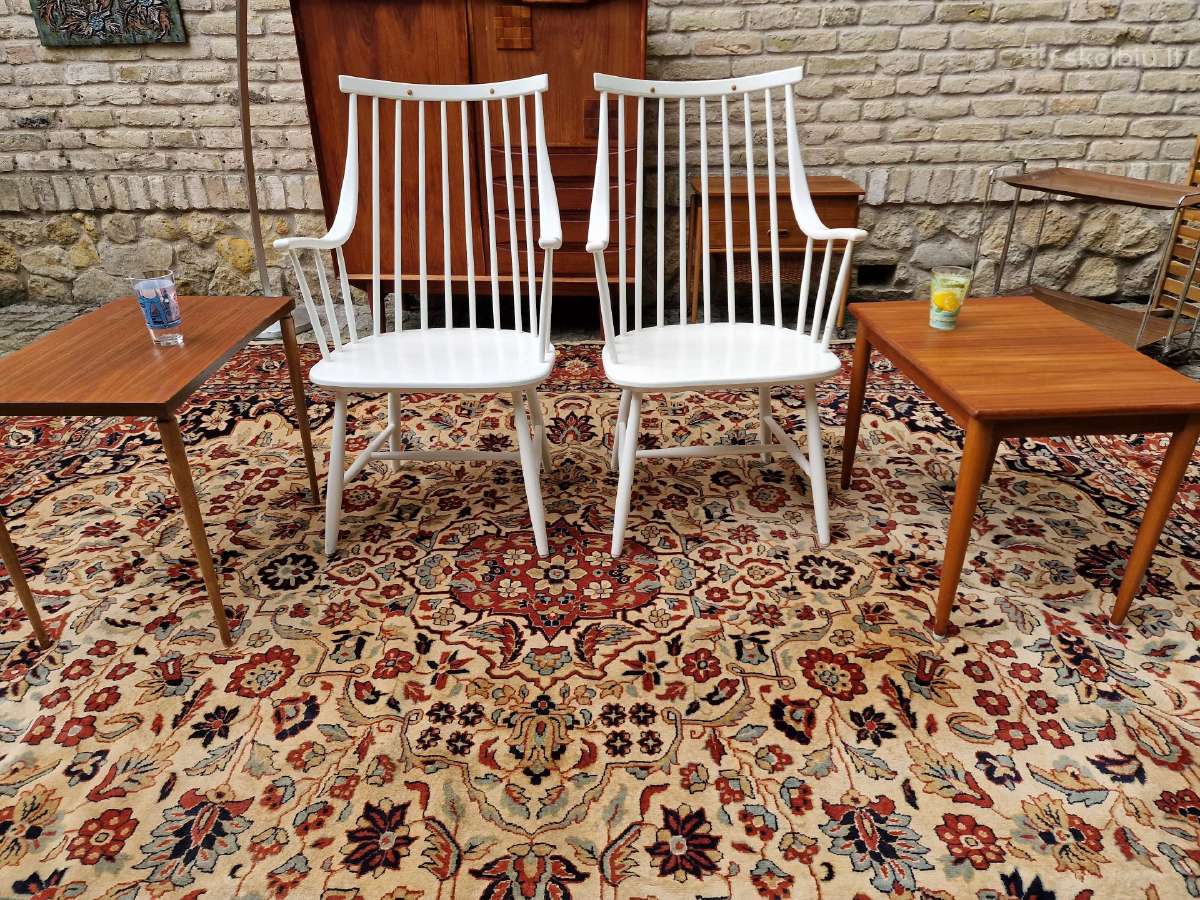 Vintažinės mid century autorinės bukmedžio kėdės - nuotraukos Nr. 8