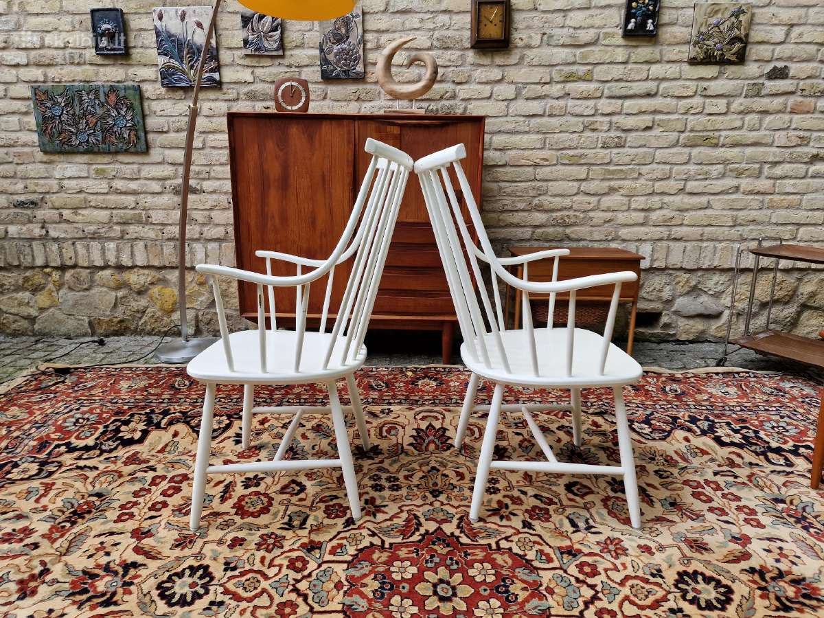 Vintažinės mid century autorinės bukmedžio kėdės - nuotraukos Nr. 12