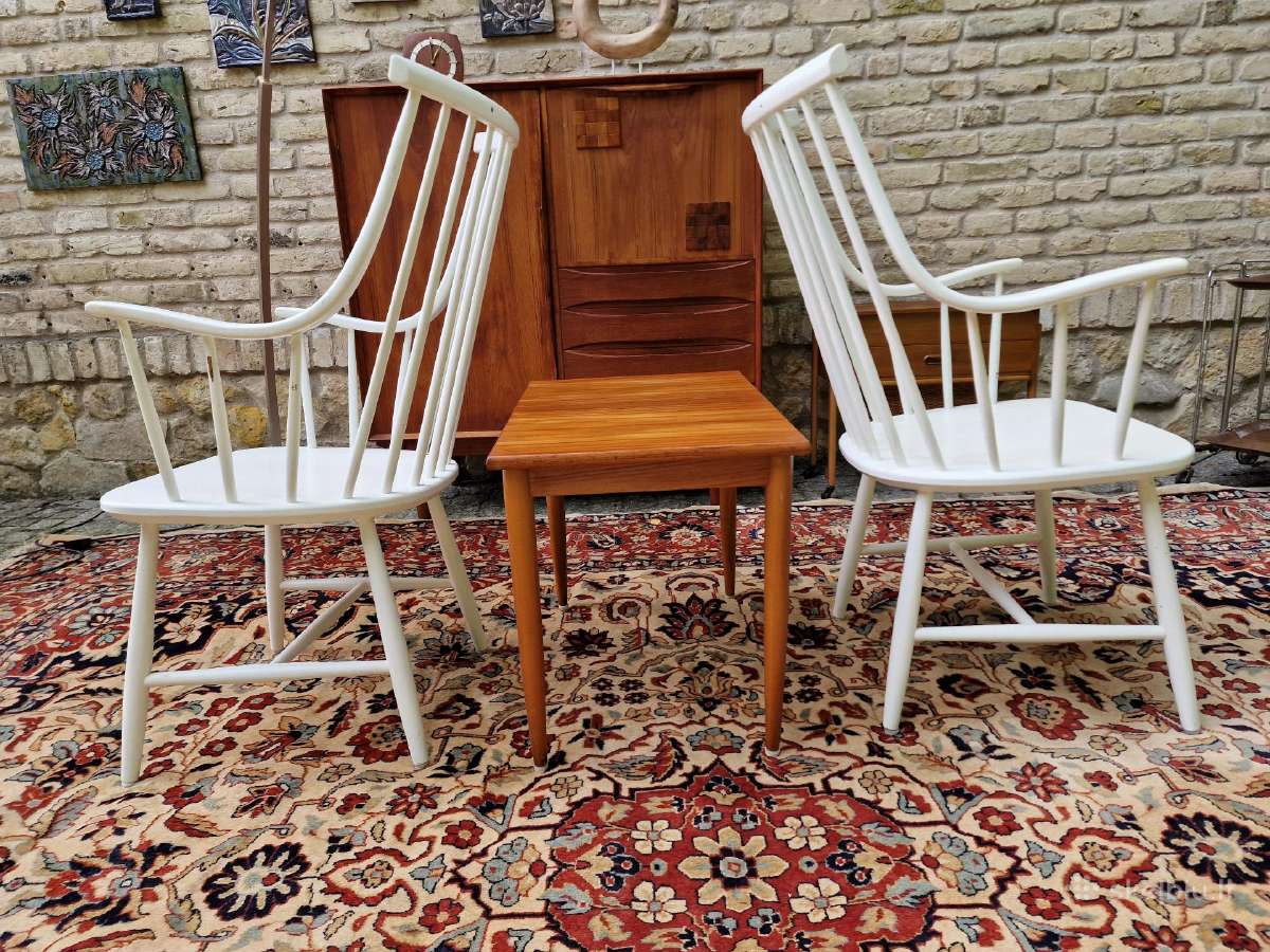 Vintažinės mid century autorinės bukmedžio kėdės - nuotraukos Nr. 13