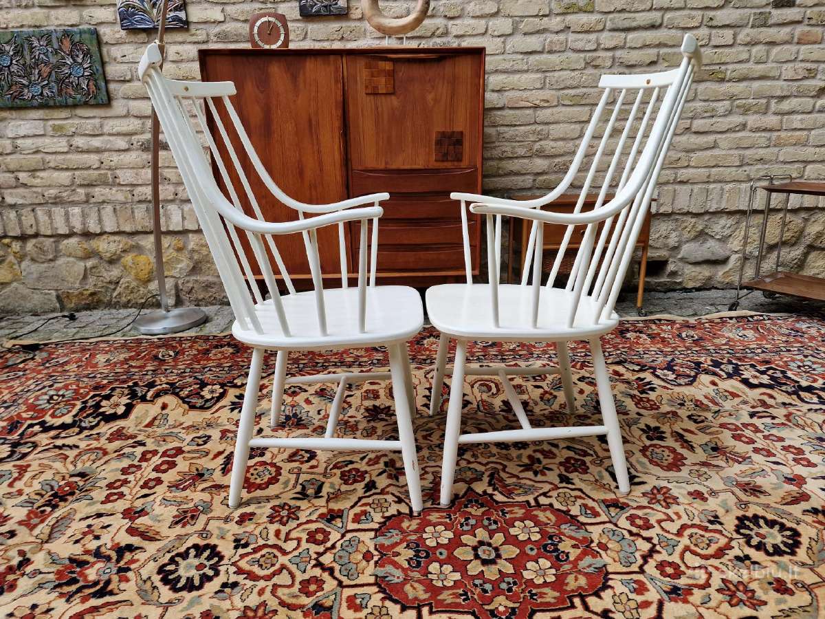 Vintažinės mid century autorinės bukmedžio kėdės - nuotraukos Nr. 15