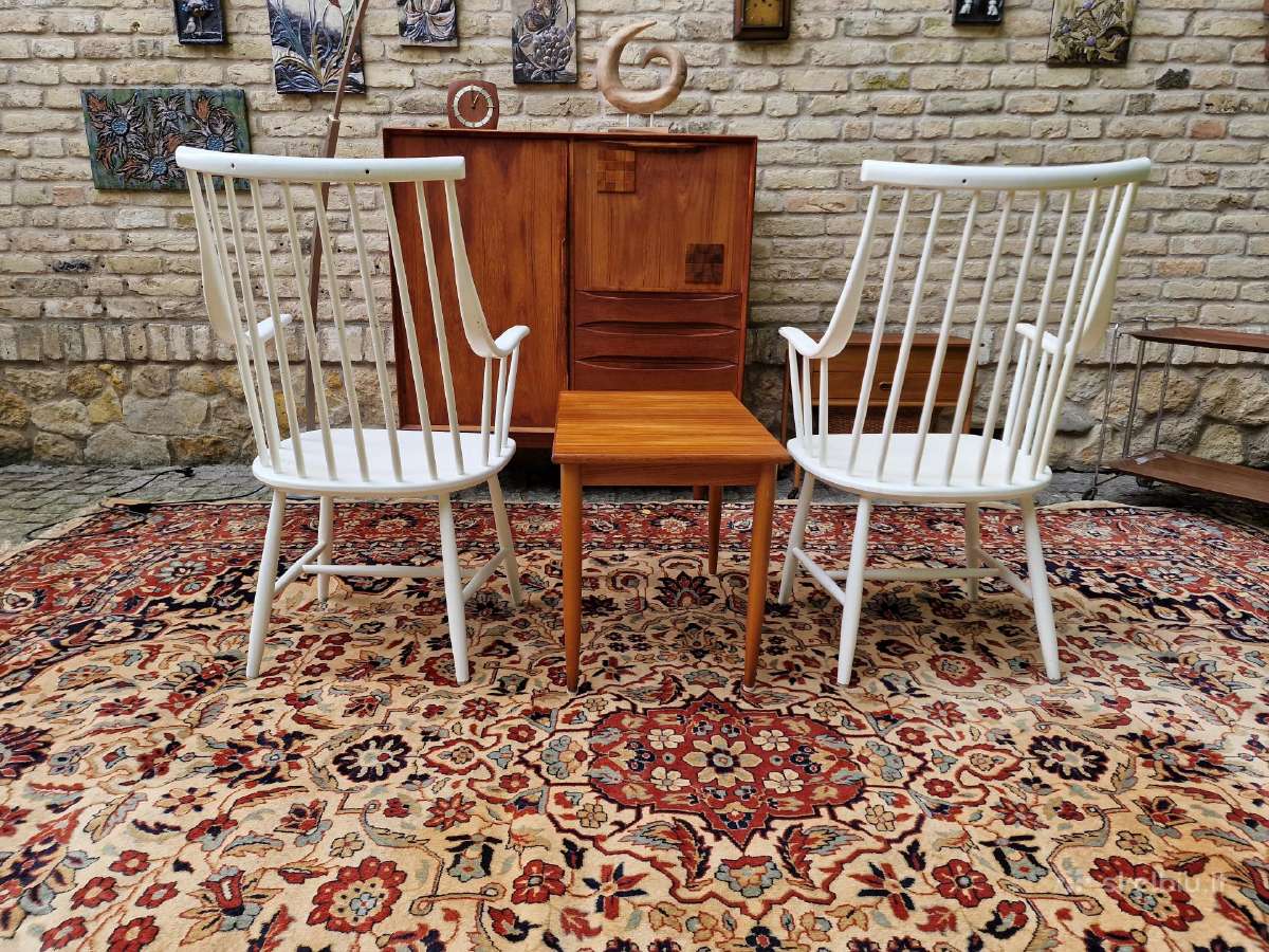 Vintažinės mid century autorinės bukmedžio kėdės - nuotraukos Nr. 16