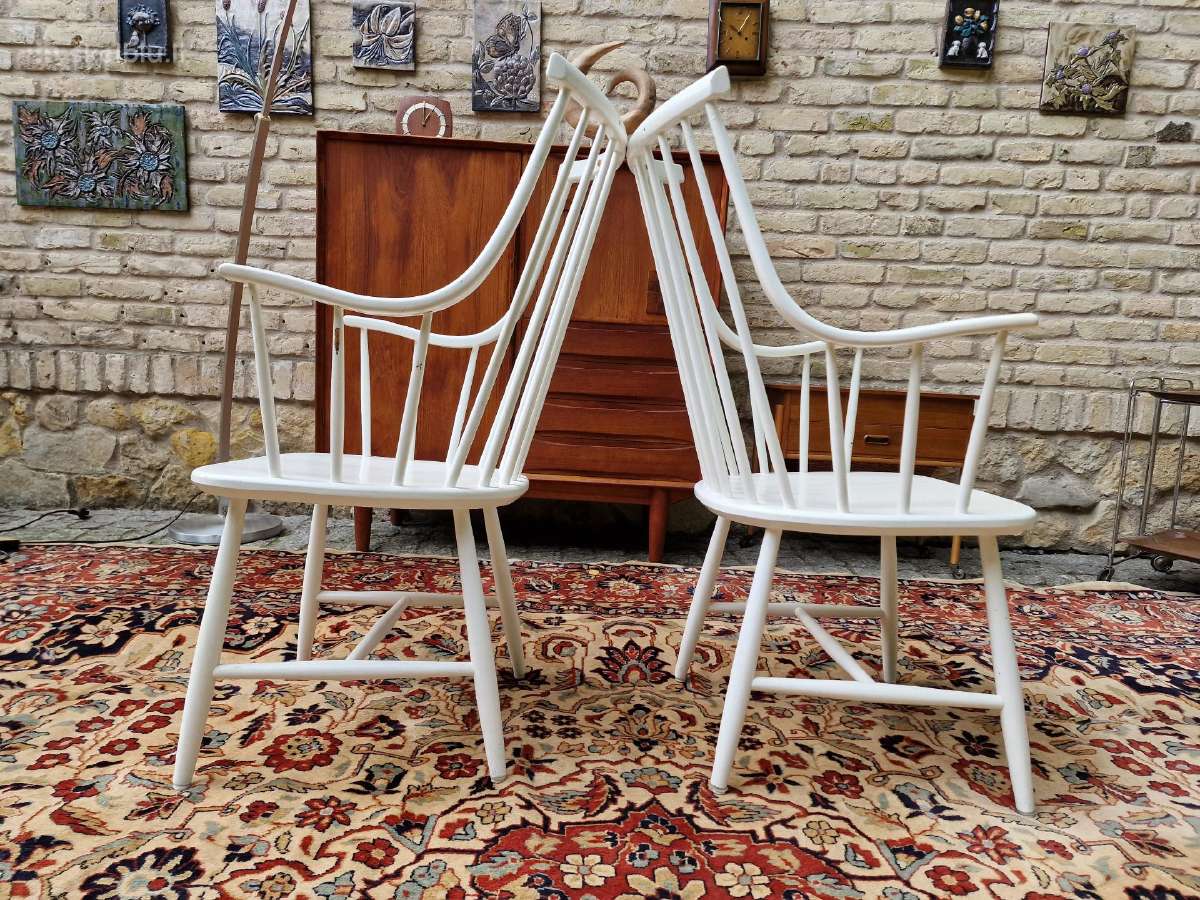 Vintažinės mid century autorinės bukmedžio kėdės - nuotraukos Nr. 18