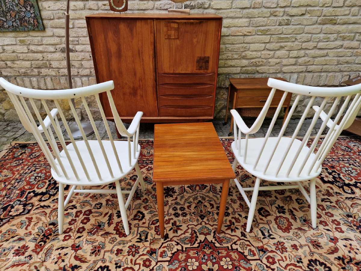 Vintažinės mid century autorinės bukmedžio kėdės - nuotraukos Nr. 21