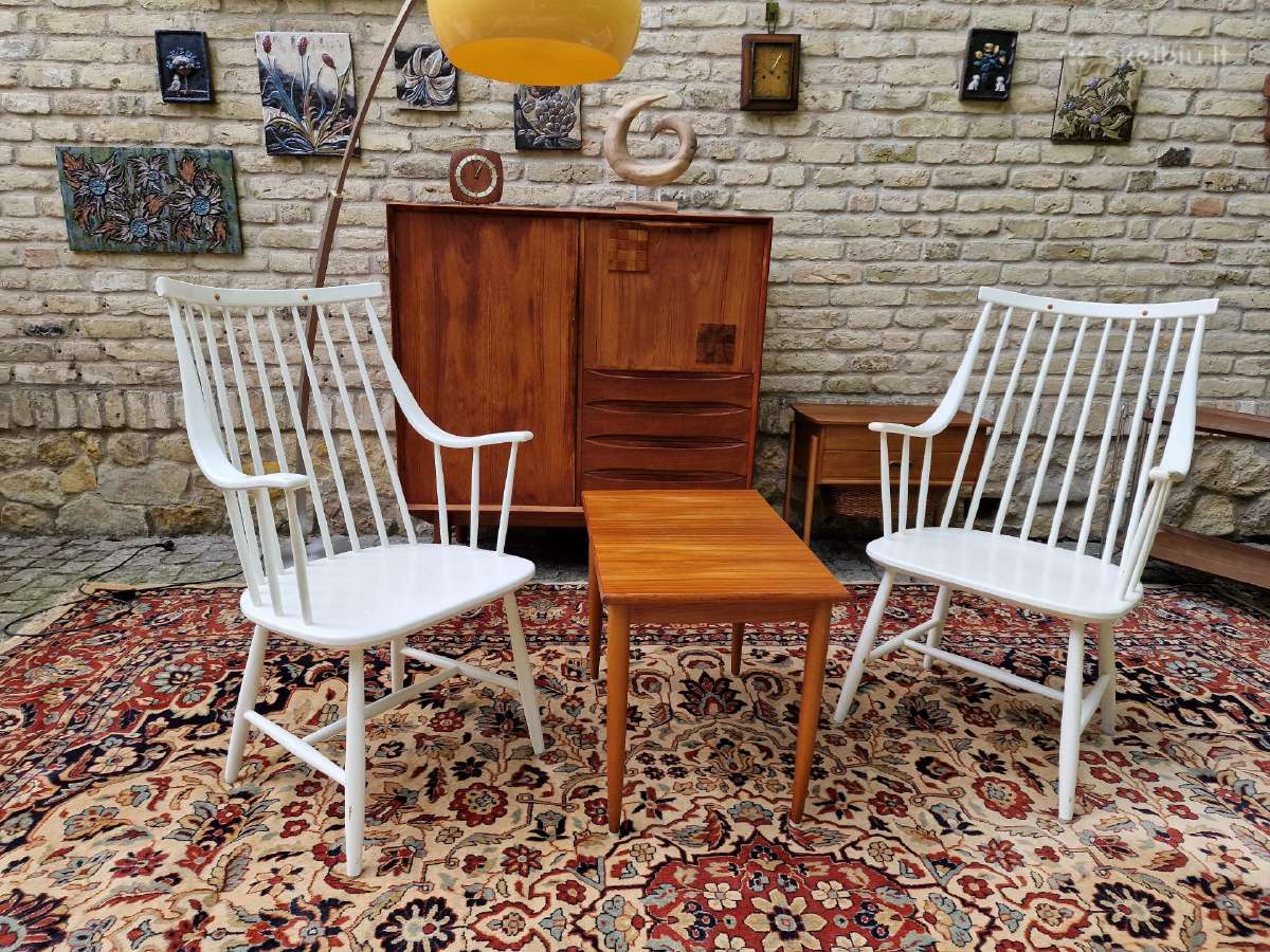 Vintažinės mid century autorinės bukmedžio kėdės - nuotraukos Nr. 30