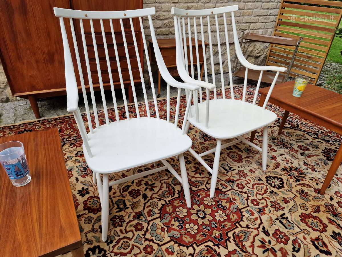 Vintažinės mid century autorinės bukmedžio kėdės - nuotraukos Nr. 31