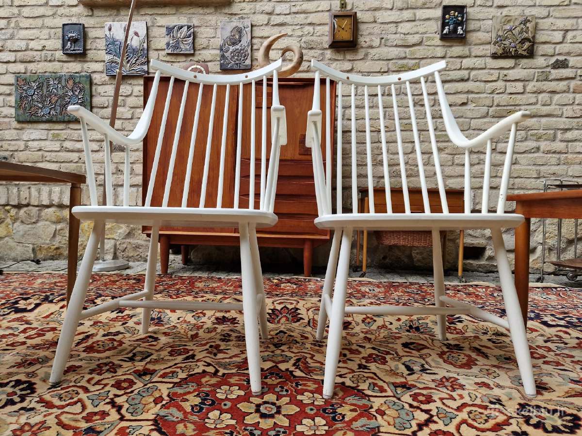 Vintažinės mid century autorinės bukmedžio kėdės - nuotraukos Nr. 32
