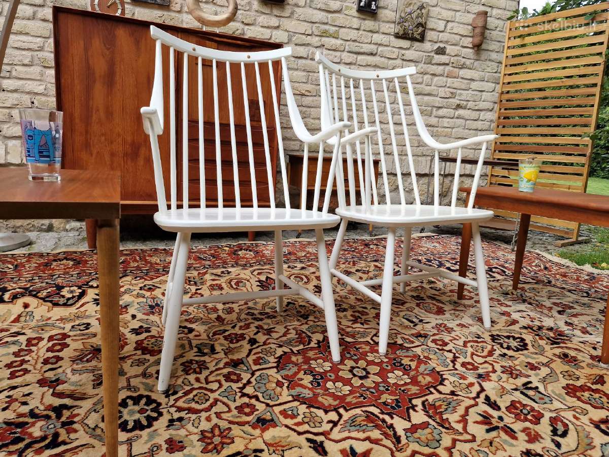 Vintažinės mid century autorinės bukmedžio kėdės - nuotraukos Nr. 33