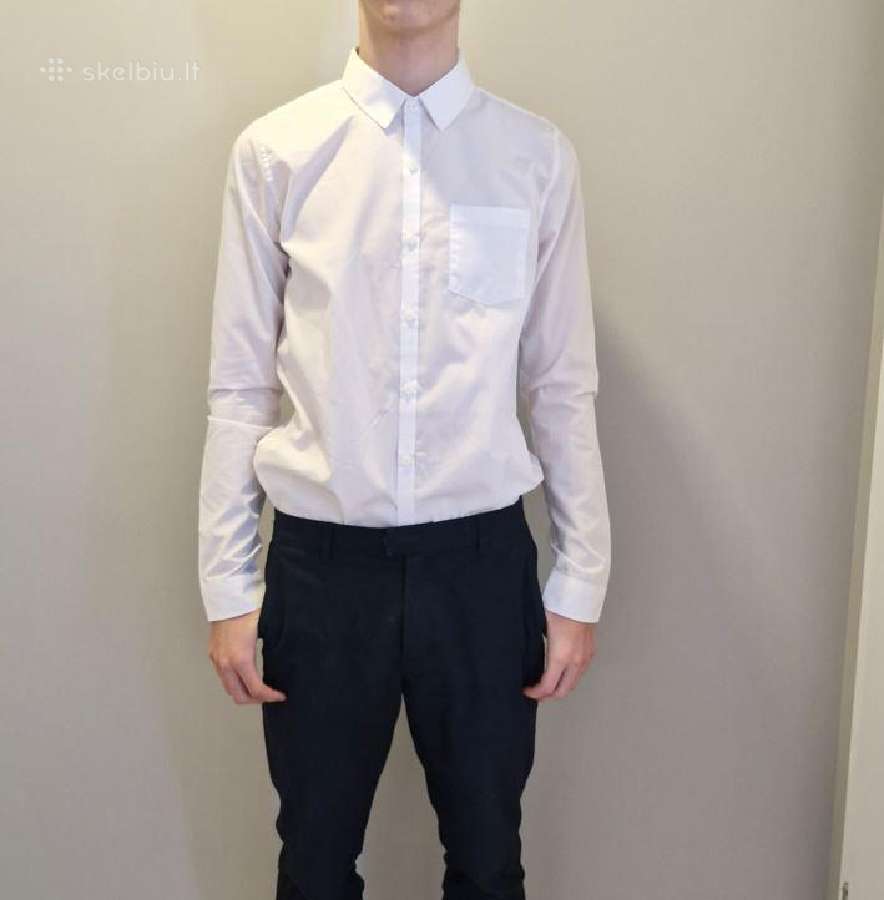 Next balti marškiniai 146cm