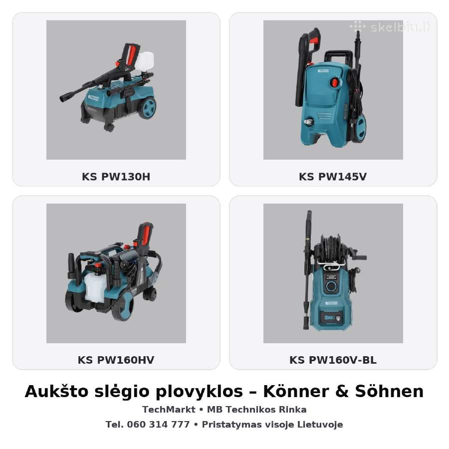 Aukšto slėgio plovyklos K&s 130–160 bar