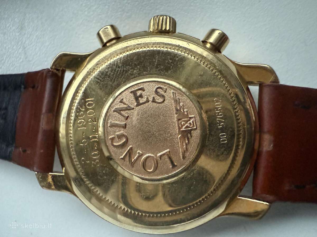 Auksinis laikrodis Longines - nuotraukos Nr. 4