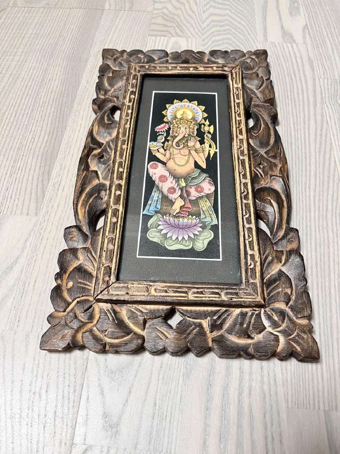 Rėmelis natūralaus medžio, matmenys: (34 x 20) cm