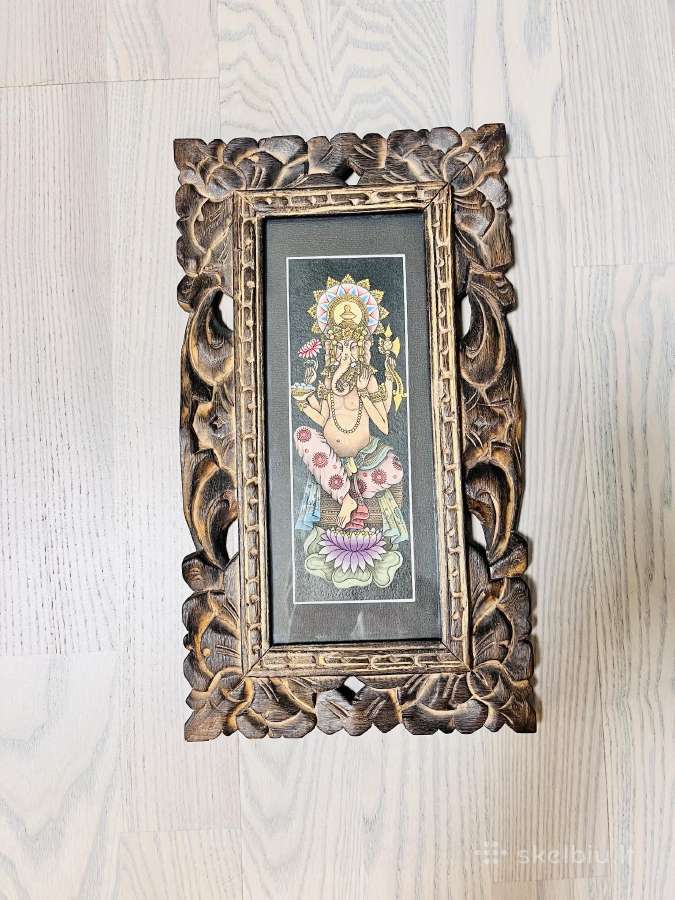 Rėmelis natūralaus medžio, matmenys: (34 x 20) cm - nuotraukos Nr. 3