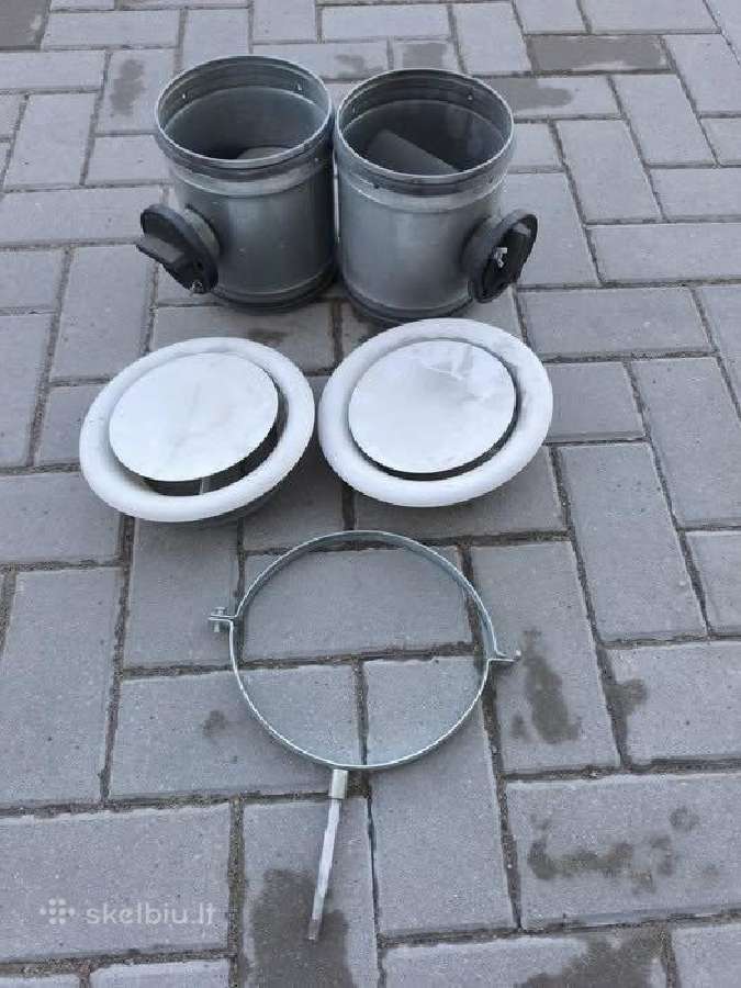 Ventiliacinis ortakis su sklende d160, komplektas
