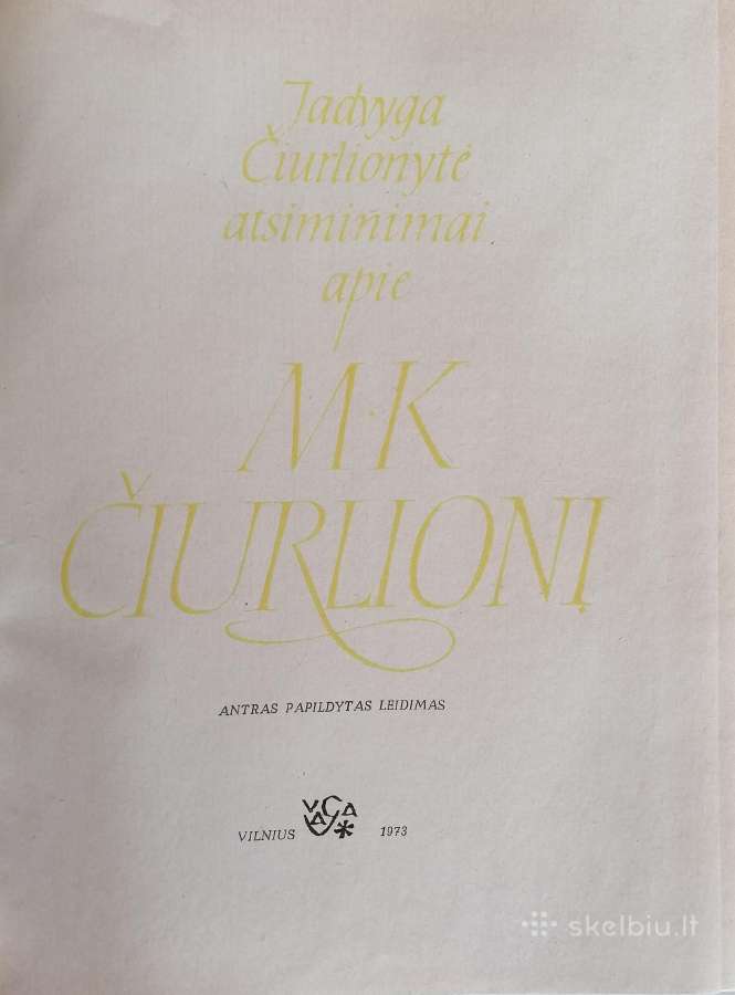 J.čiurlionytė ,Atsiminimai apie M.k Čiurlionį'' - nuotraukos Nr. 6