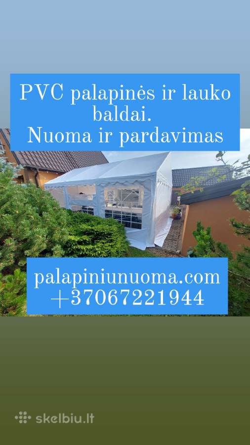 Naujos ir naudotos Pvc palapinės ir lauko baldai - nuotraukos Nr. 8
