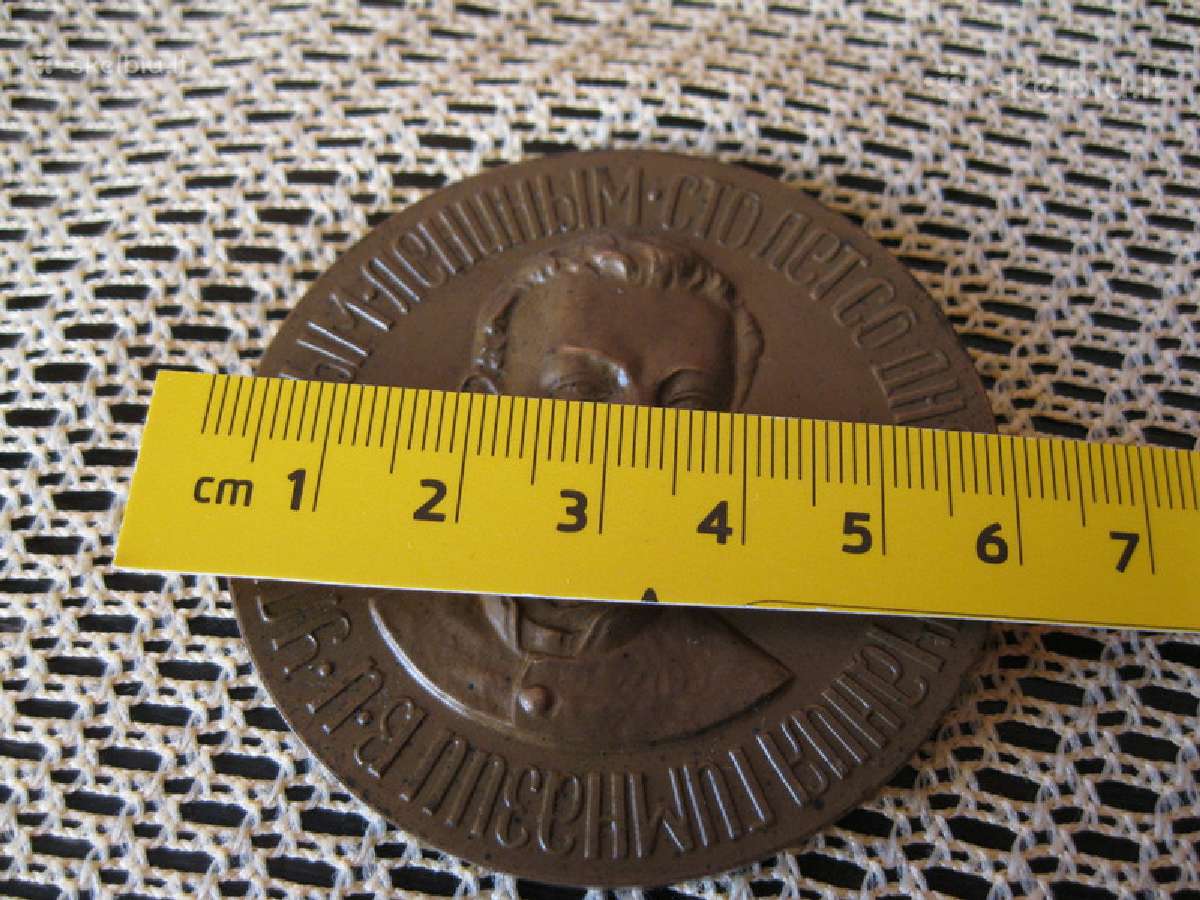 CCCP Stalo Medalis Sunkaus Spalvoto Metalo.zr. Fot - nuotraukos Nr. 6