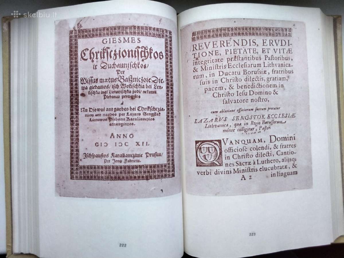 XVI - XVIII a. prakalbos ir dedikacijos - nuotraukos Nr. 12