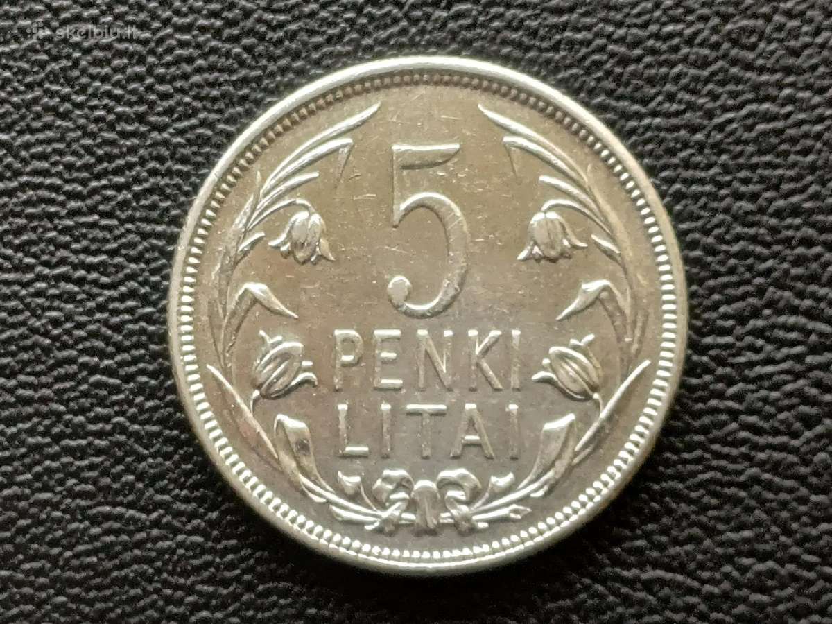 (284) 5 litai 1925m. Sidabras