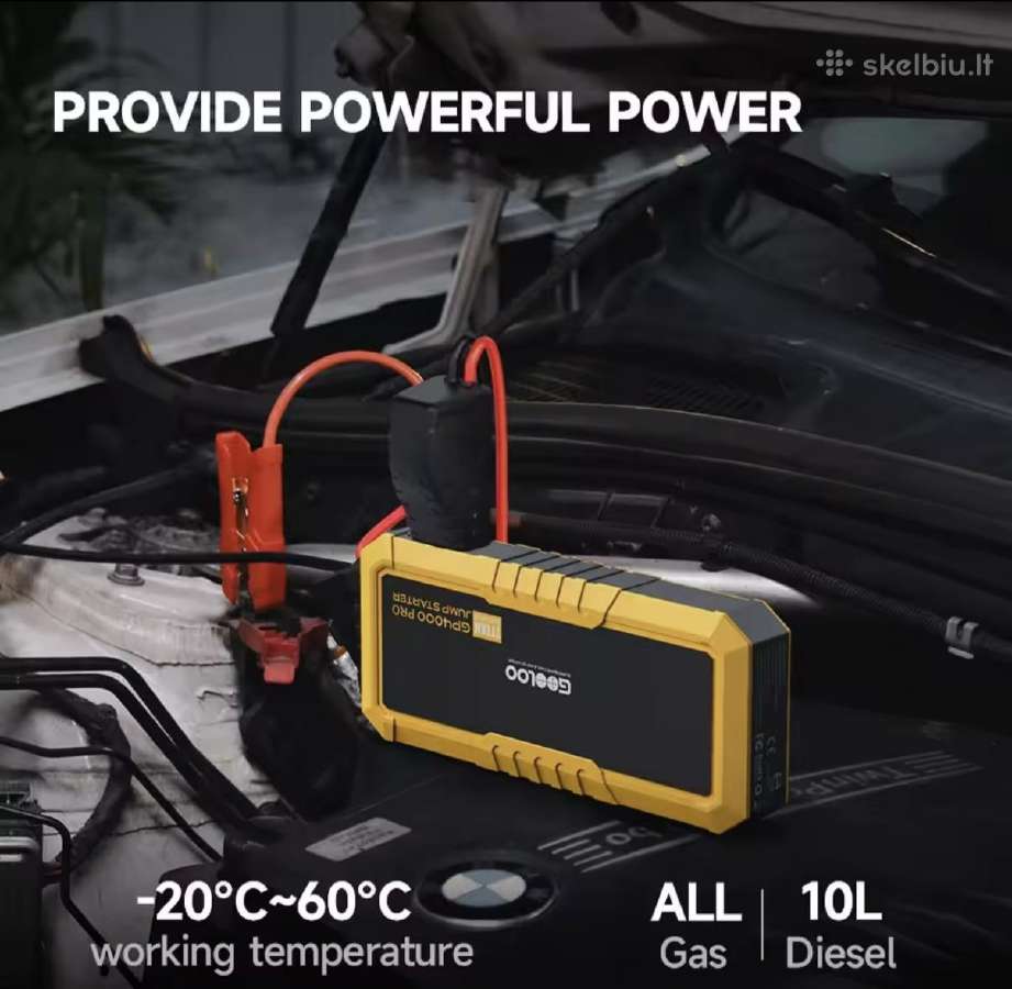 Automobilio Paleidimo Įrenginys Gooloo Gp4000 Pro. - nuotraukos Nr. 2