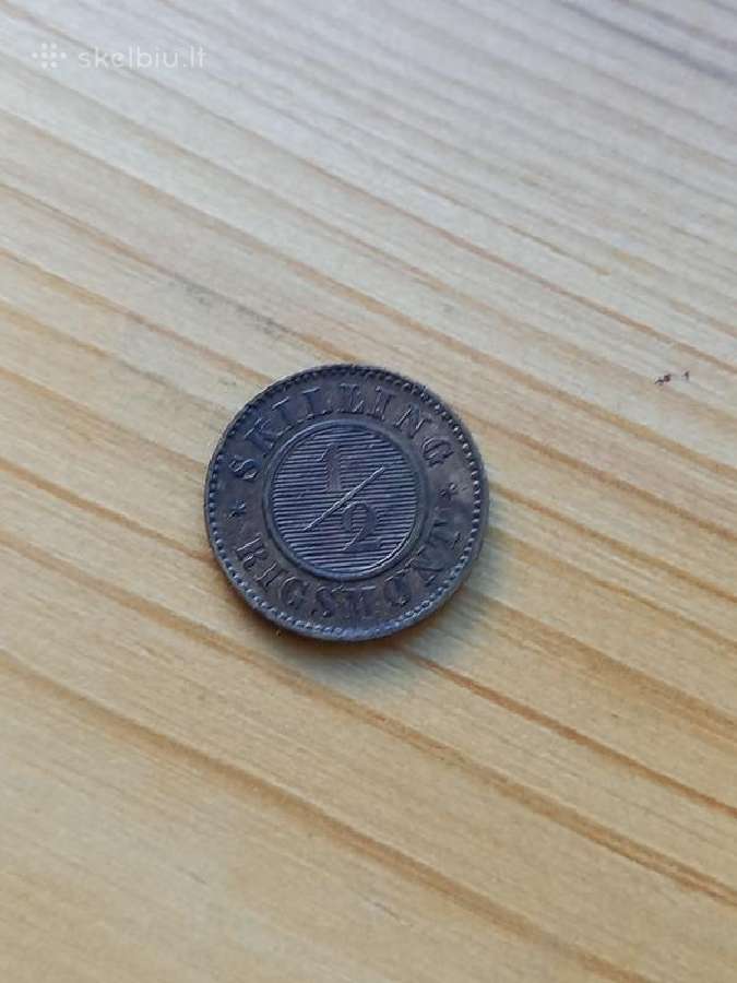 Danija 1857 1/2 skilingo rigsmonto