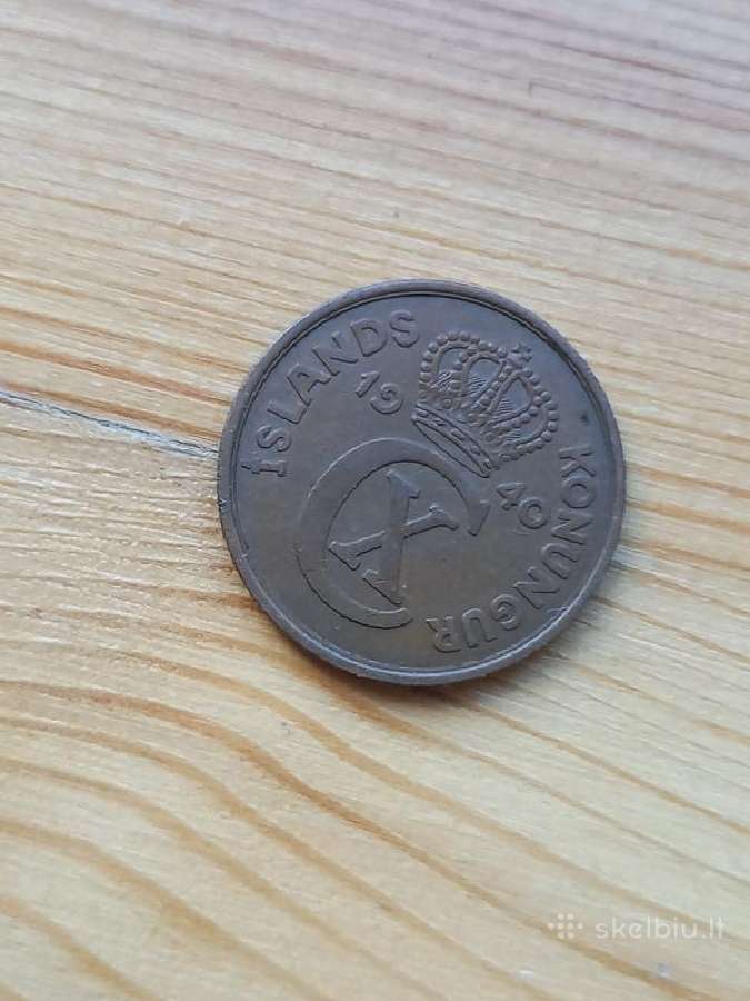 Islandija 1940 5 eirės - nuotraukos Nr. 2