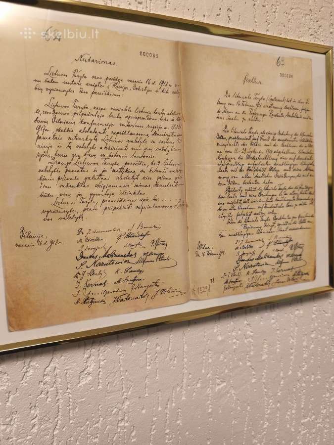 1918m. Vasario 16d. Nepriklausomybės aktas - nuotraukos Nr. 2
