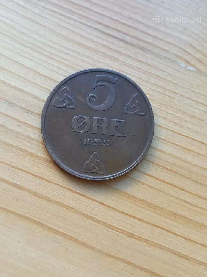 Norvegija 1929 5 erės