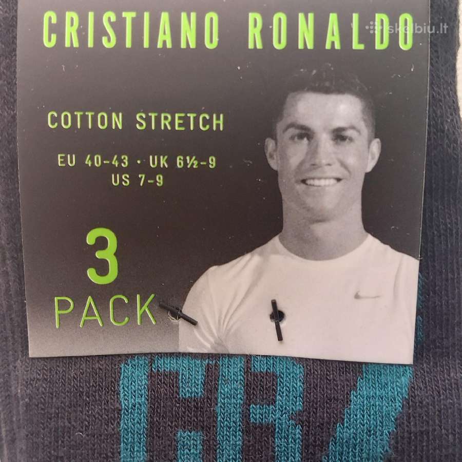 Cristiano Ronaldo kojinės Cr7 40-43 dydžio - nuotraukos Nr. 2